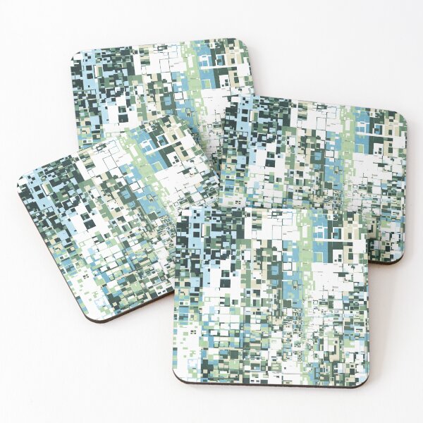 Item preview, Blue And Green Geometric Pattern designed and sold by Phil Perkins.