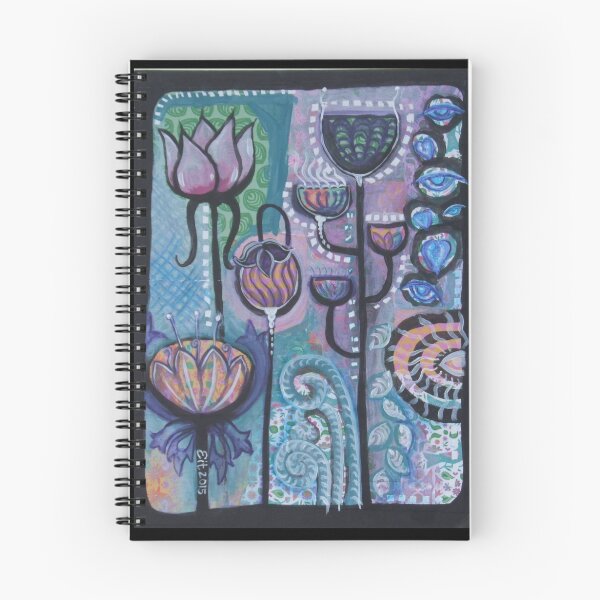 Item preview, Eithne Sweeney Art, bohemian flowers mixed media painting designed and sold by eithnesweeney.