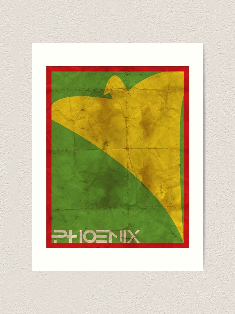 Alternate view of Minimalist Phoenix Art Print