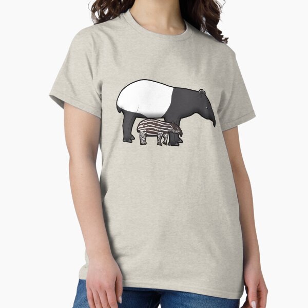 Vista previa del artículo con la obra «Tapir con bebe», diseñado y vendido por schnuppadoo.