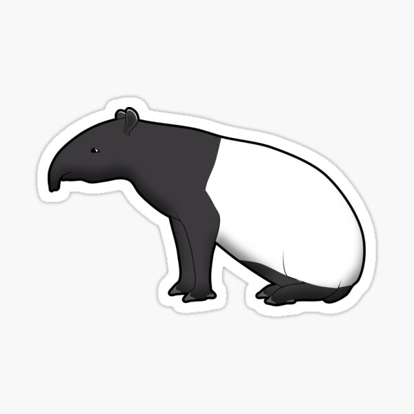 Vista previa del artículo con la obra «Tapir sentarse», diseñado y vendido por schnuppadoo.