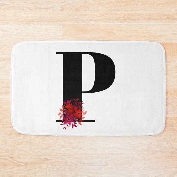 Item preview, letter p red flower designed and sold by atevern.