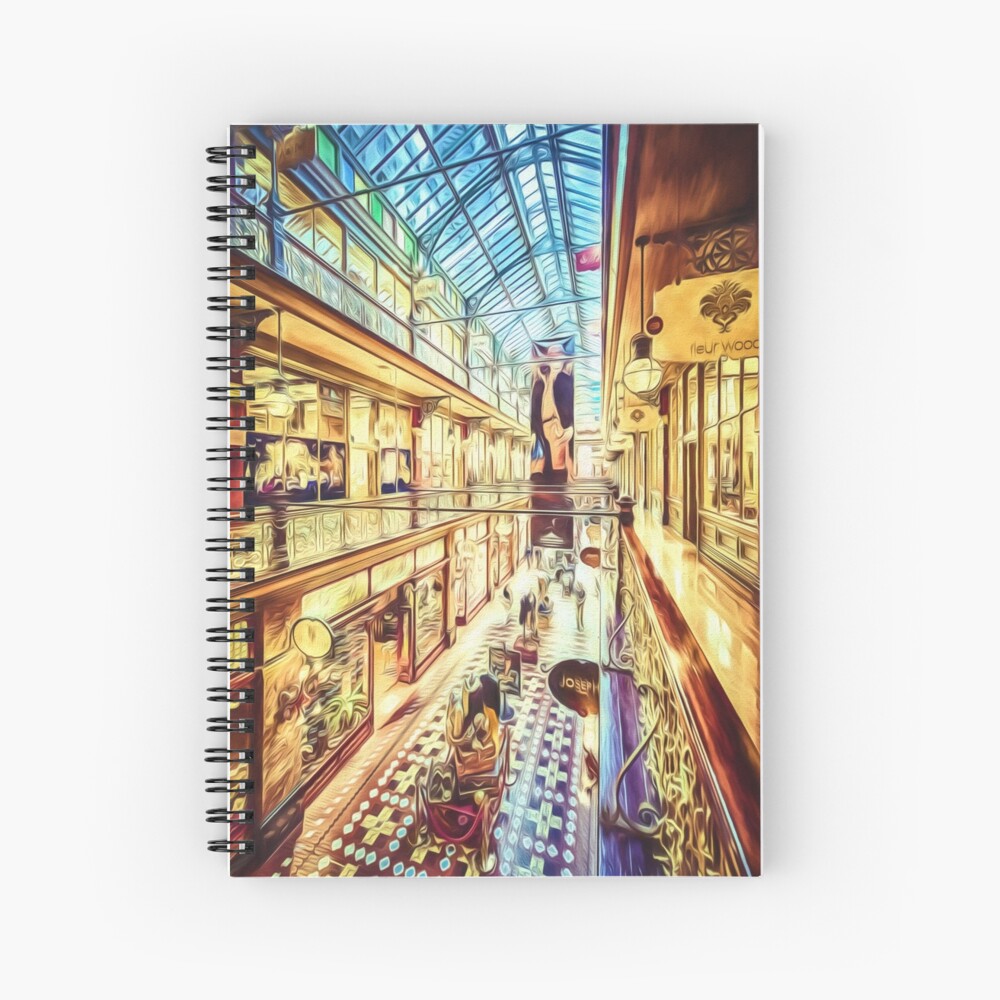 Antique Arcade (digital painting) Spiral Notebook