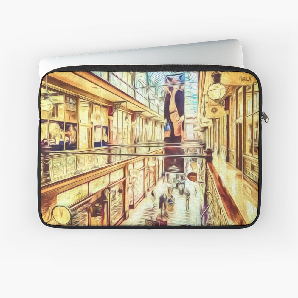 Antique Arcade (digital painting) Laptop Sleeve