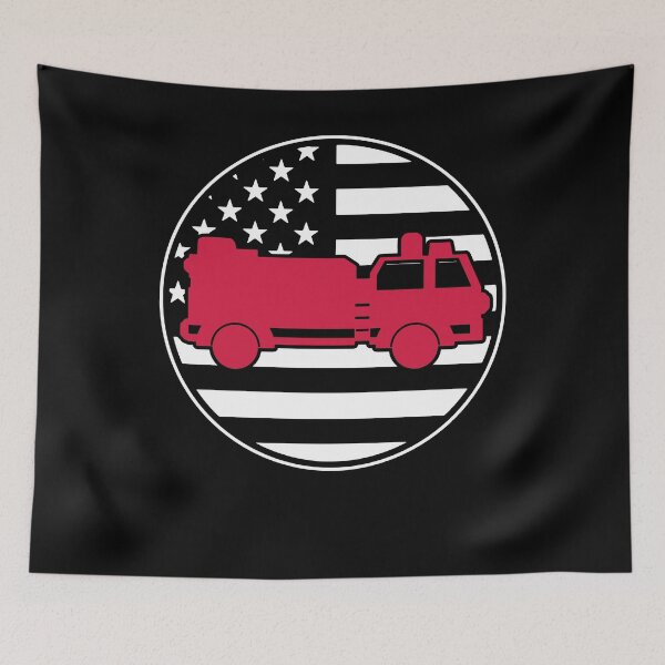 Item preview, Fire Truck USA Flag designed and sold by 4tomic.
