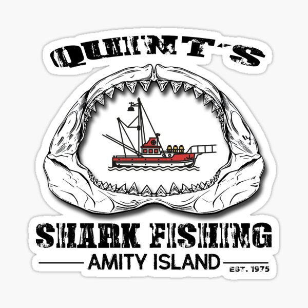 Shark Fishing Sticker