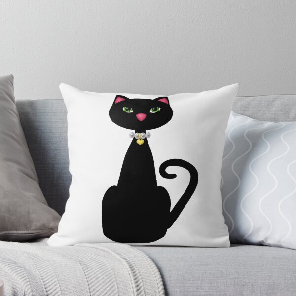 Item preview, Pearl Collar Black Cat designed and sold by BeachBumFamily.