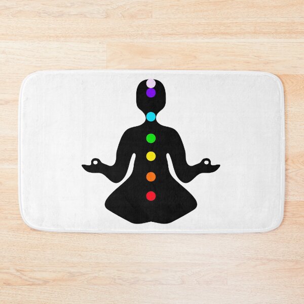 Item preview, Meditation pose with chakras designed and sold by Shoshina.