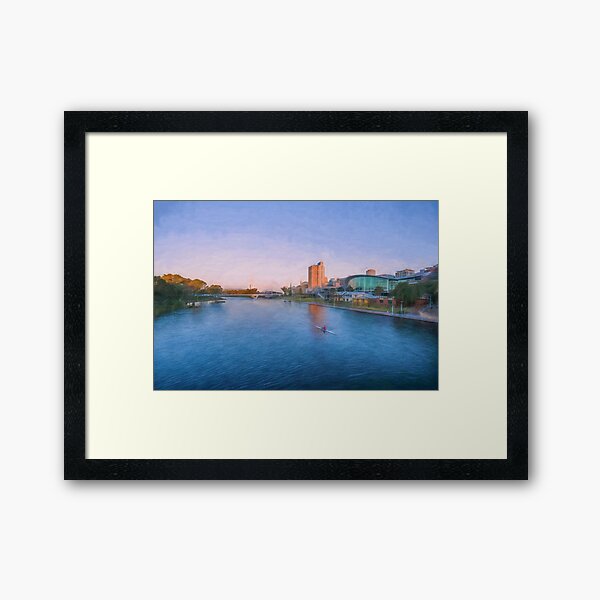 Item preview, Adelaide Riverbank at Sunset   (digital painting) designed and sold by Ray's Photos & Art.