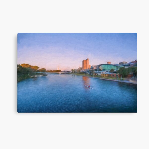 Item preview, Adelaide Riverbank at Sunset   (digital painting) designed and sold by Ray's Photos & Art.