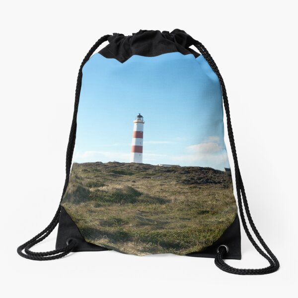 Lighthouse at Tarbet Ness Drawstring Bag