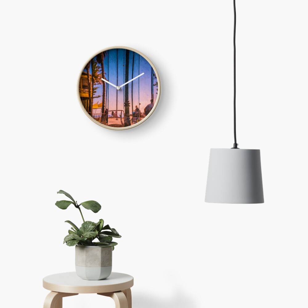 Slices Of Life (digital painting) Clock