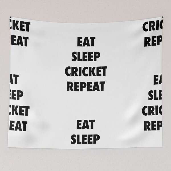Item preview, Eat Sleep Cricket Repeat designed and sold by isstgeschichte.