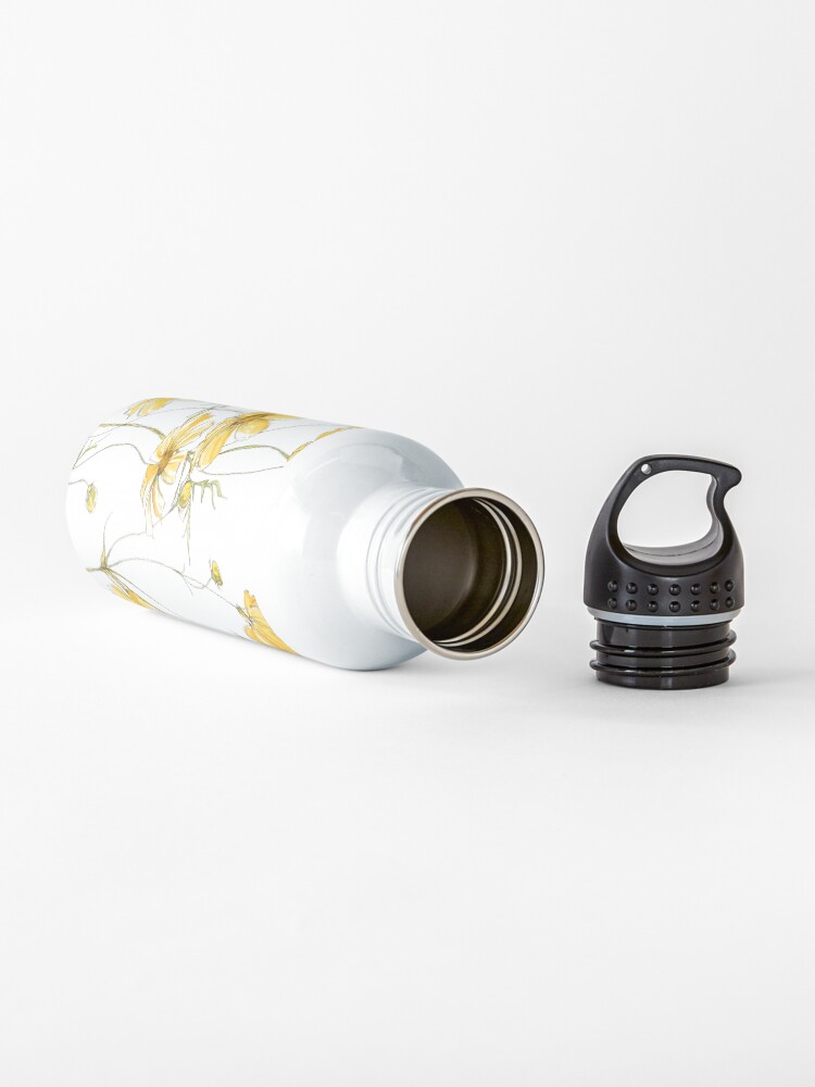 Alternate view of Yellow Cosmos Flowers Water Bottle