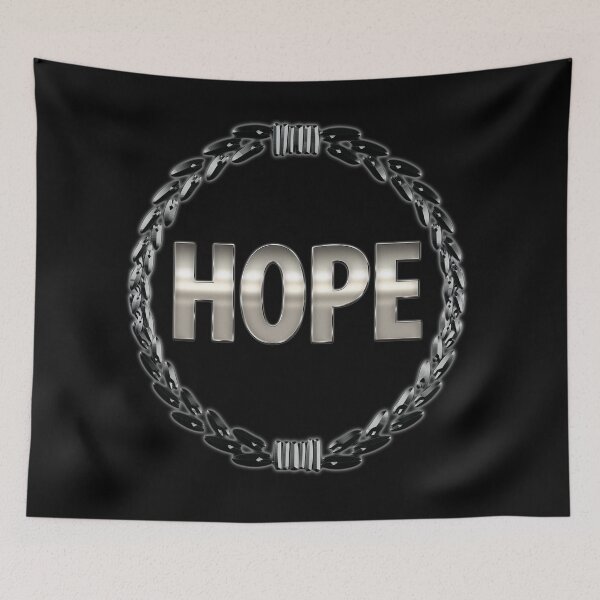 Item preview, Hope always inspiration motivational quote for mental health designed and sold by Kam-designs.