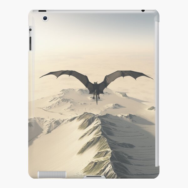 Grey Dragon Flight Over Snowy Mountains iPad Snap Case