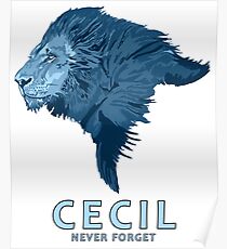 Cecil never forget Poster