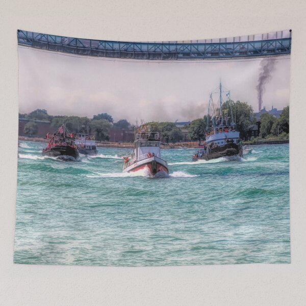 Item preview, Tugboat Race On The Detroit River designed and sold by Barry W  King.