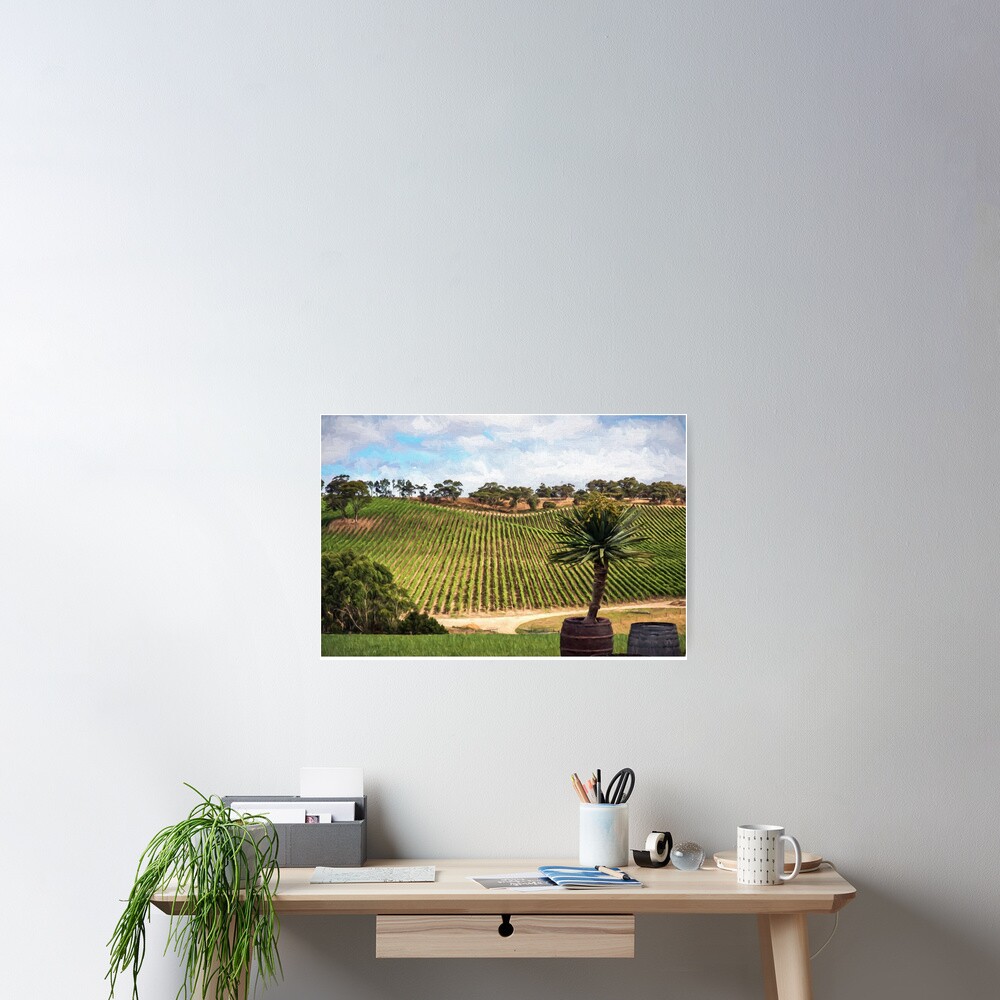 Southern Vineyard (digital painting) Poster