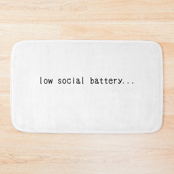 Item preview, Low social battery... designed and sold by Royal Red Panda.