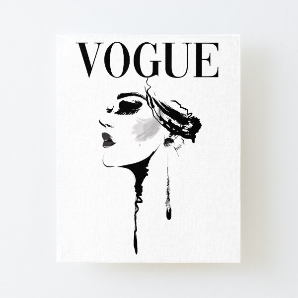 Vogue Magazine Cover Canvas Mounted Print