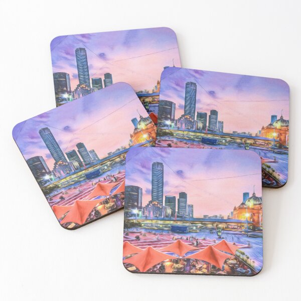 Item preview, City Sunset II (digital painting) designed and sold by Ray's Photos & Art.