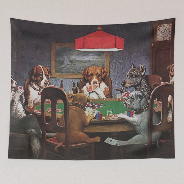 Artikelvorschau, Poker spielende Hunde: Ein Freund in Not (hohe Auflösung), C.M. Coolidge entworfen und verkauft von Rolodex.