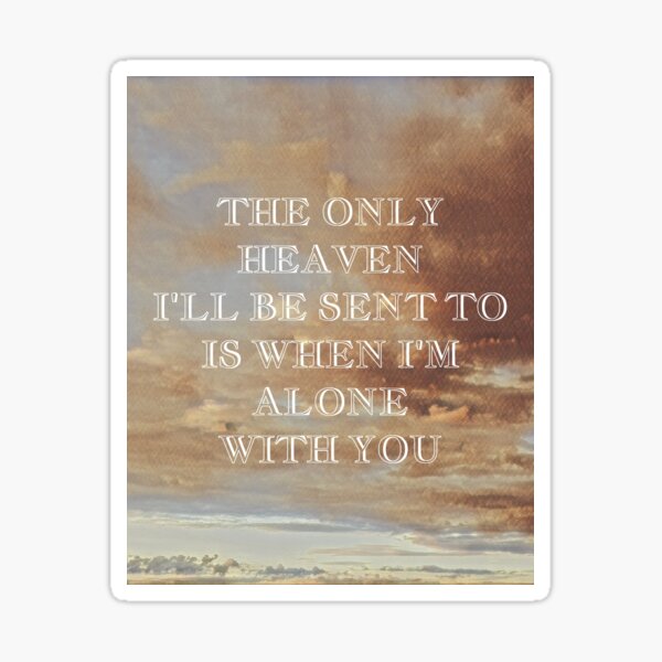 Lyrics In The Sky Sticker