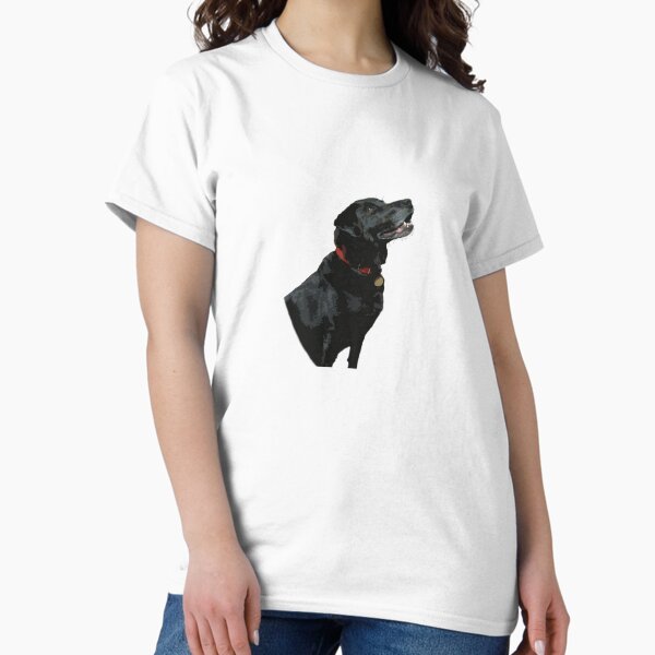 Adoration from a Black Labrador dog Classic T-Shirt