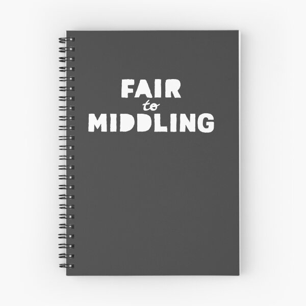 Item preview, 'FAIR to MIDDLING' White lettering designed and sold by pualv.