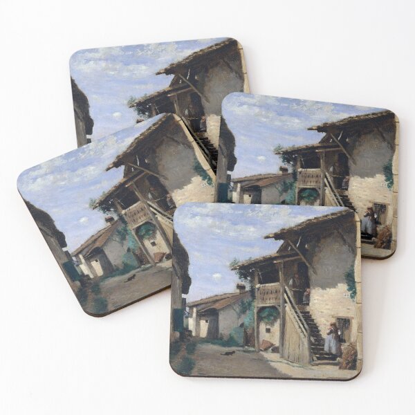 Item preview, A Village Street, Dardagny-Camille Corot designed and sold by LexBauer.