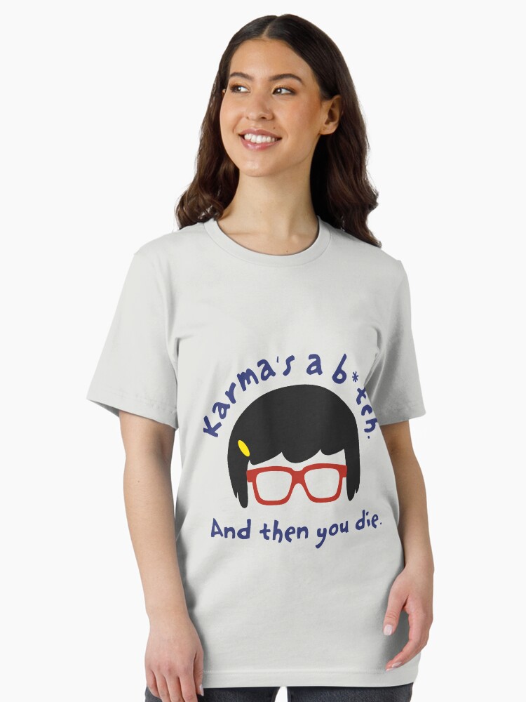 Thumbnail 2 of 7, Essential T-Shirt, According to Tina, Karma's a B*tch designed and sold by madday.