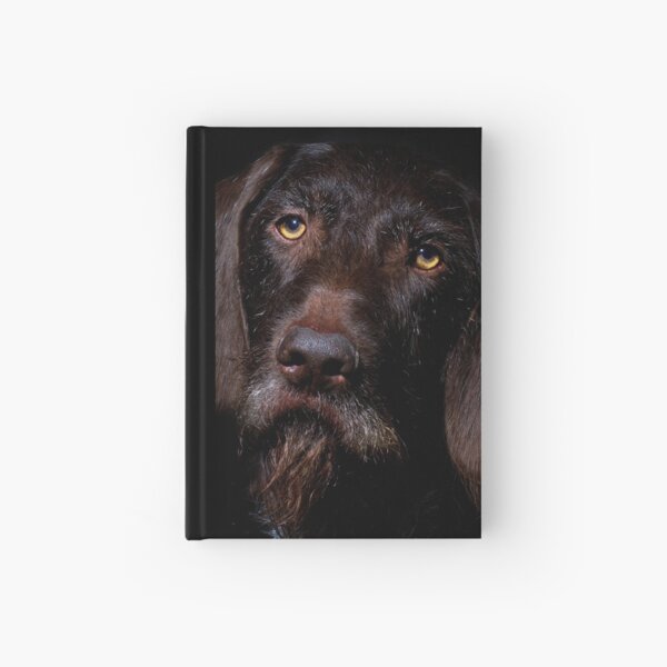 German Wirehaired Pointer Portrait Hardcover Journal