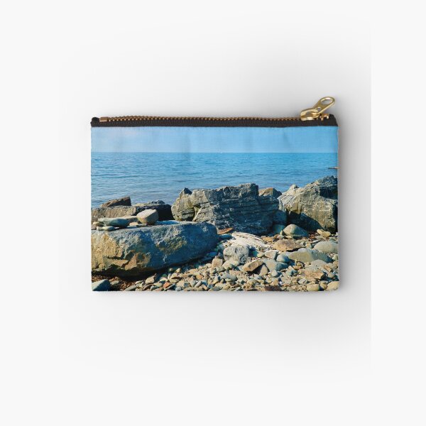 Item preview, Pebbles & Rocks Beach With Ocean View - Coastal Scenery - Aberaeron designed and sold by Harmony Of The Mind.