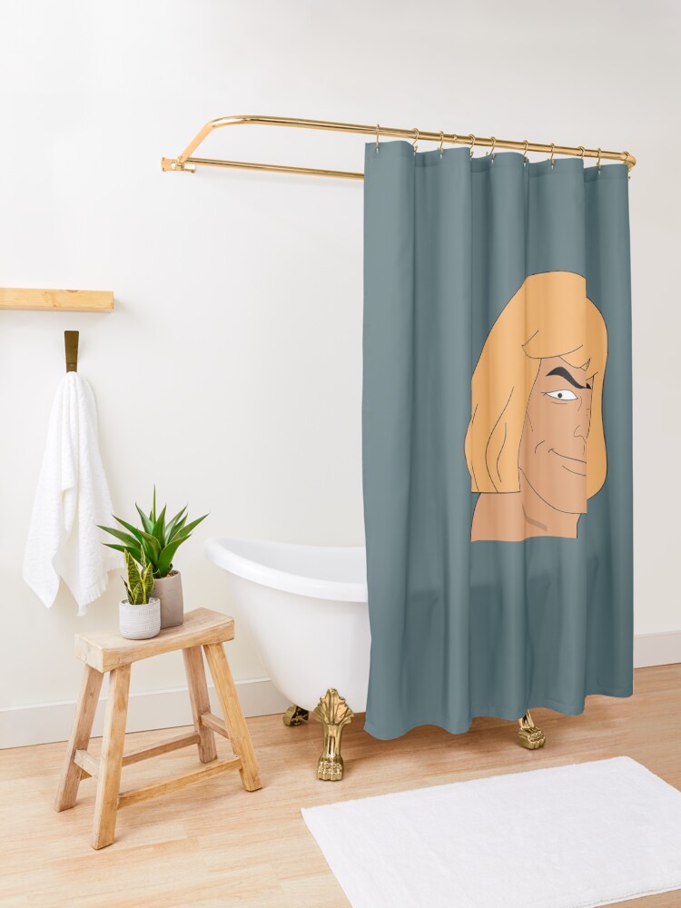 "HeMan" Shower Curtain for Sale by SlinkyReebs Redbubble
