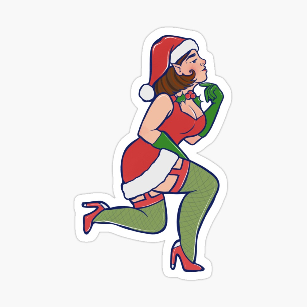 Sexy Christmas Elf Pin up