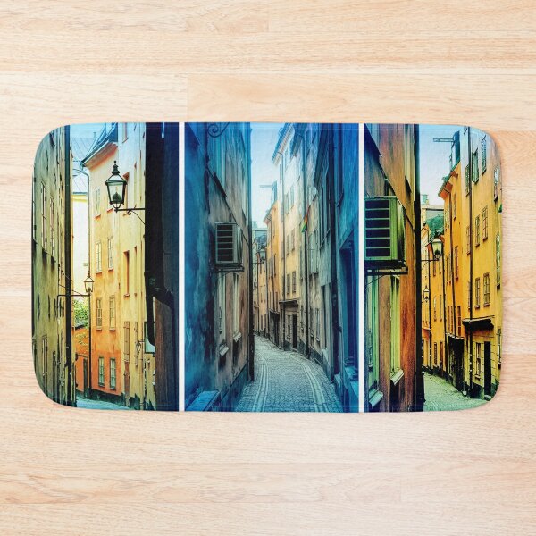 Item preview, Triptych photos of alleyways in Stockholm. designed and sold by Barry W  King.