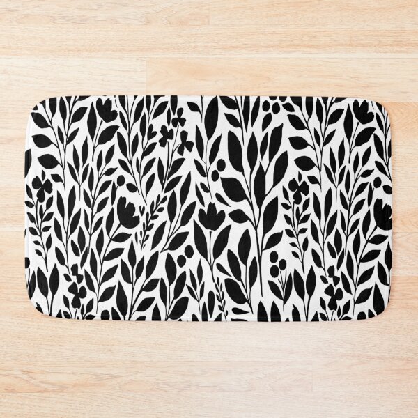 Item preview, Black Flowers Pattern designed and sold by Arch4Design.