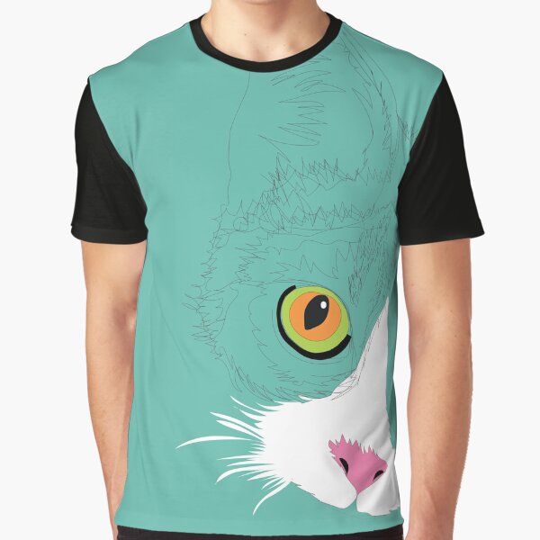 Item preview, Hand drawn of cat curiosity designed and sold by ilse parra recio.