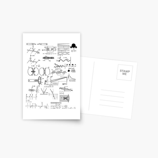 General Physics 2, #GeneralPhysics, #General, #Physics, #Electromagnetism, Thermodynamics, AtomicPhysics, NuclearPhysics Postcard