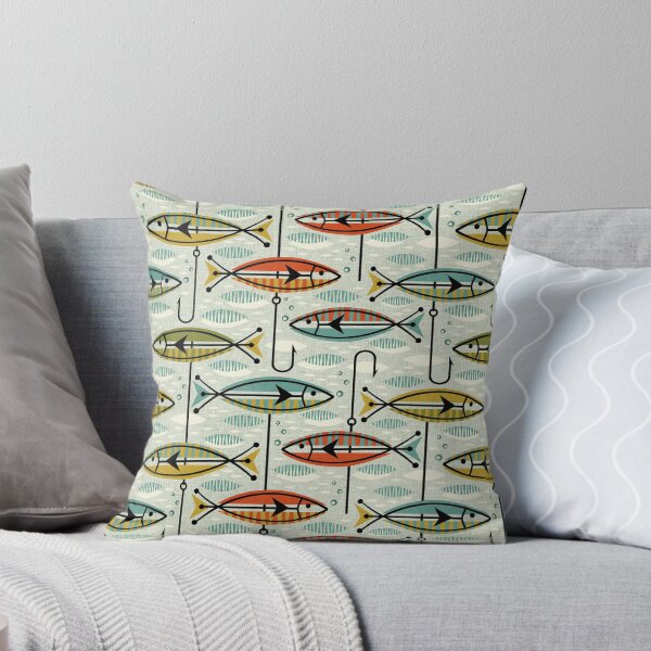 Item preview, Retro Color Block Fish designed and sold by studioxtine.