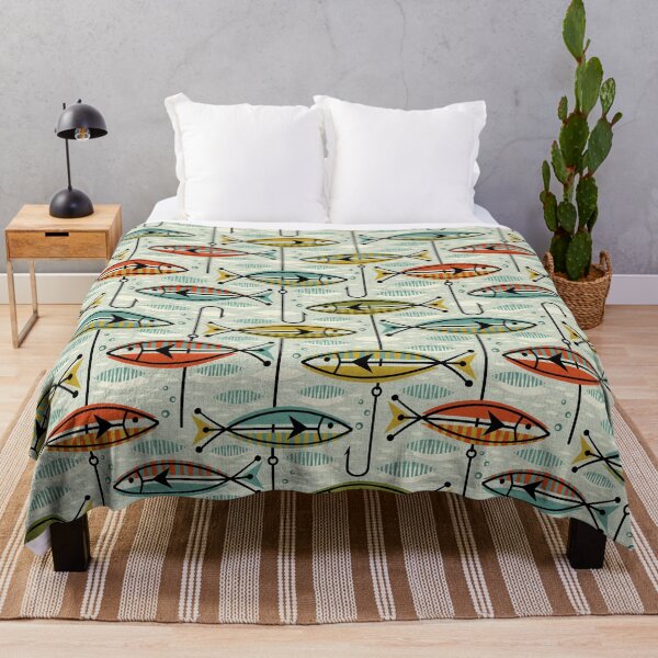 Item preview, Retro Color Block Fish designed and sold by studioxtine.