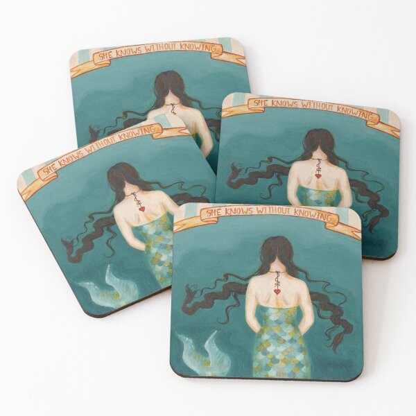 Item preview, Mermaid Girl, She Knows Without Knowing designed and sold by rowenamurillo.