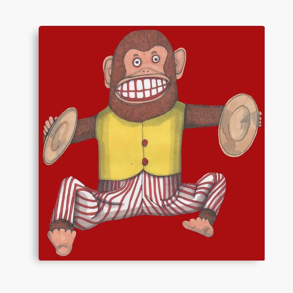 Item preview, Monkey, Clapping Monkey, Retro Toy. designed and sold by krisevansart.