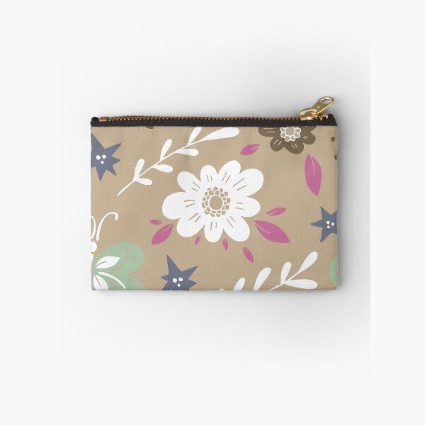 Item preview, Flowers Pattern and butterflies on Brown designed and sold by Arch4Design.
