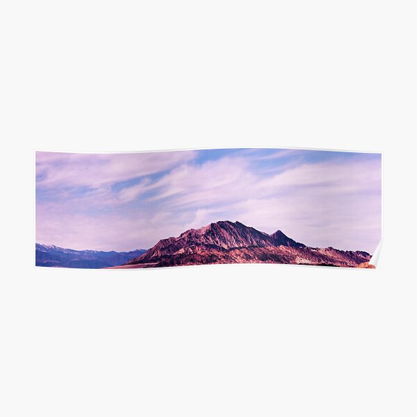 Panoramic Mountain Skyline Poster