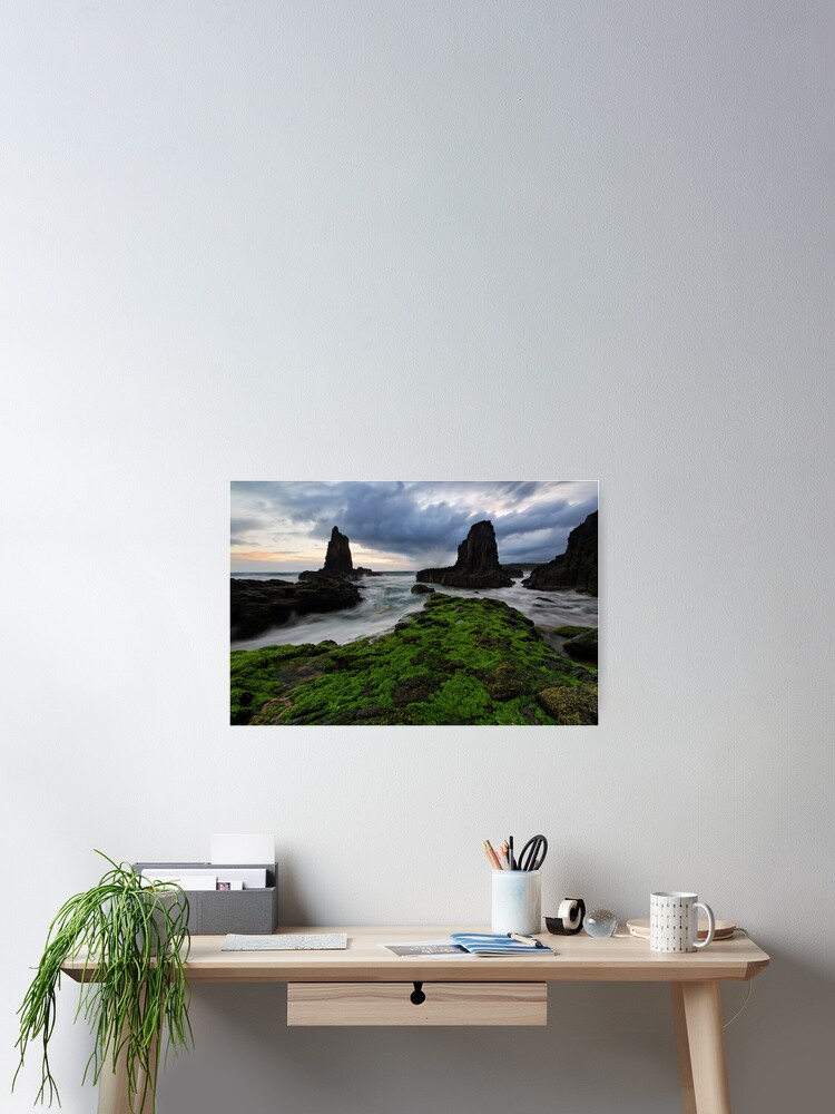 Thumbnail 1 of 3, Poster, Cloudy kiama Morning designed and sold by Robsteriography.
