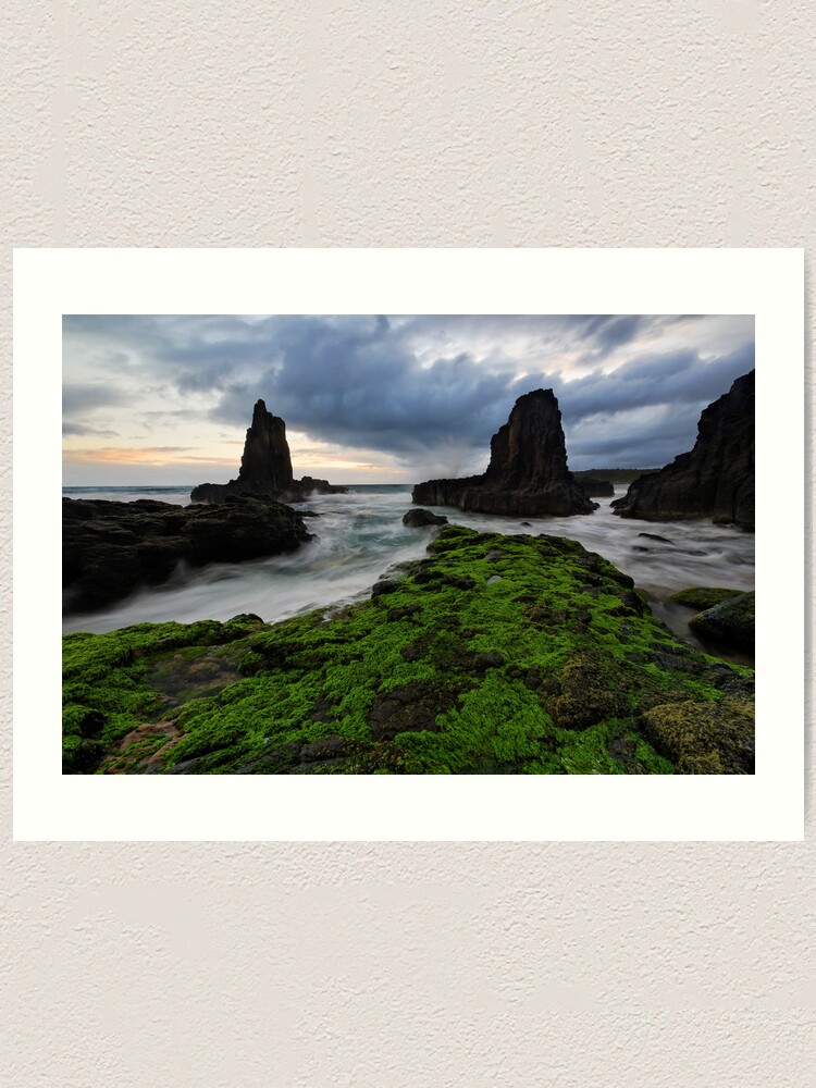 Thumbnail 1 of 3, Art Print, Cloudy kiama Morning designed and sold by Robsteriography.