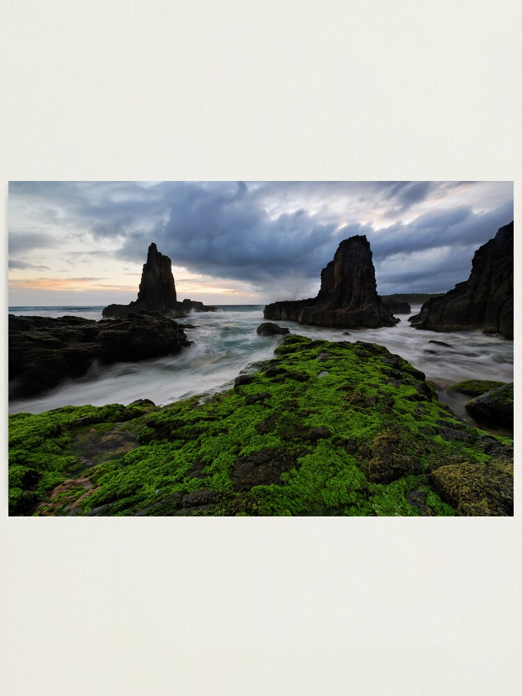 Thumbnail 2 of 3, Photographic Print, Cloudy kiama Morning designed and sold by Robsteriography.