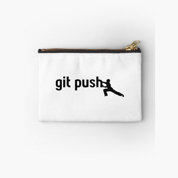 Artikelvorschau, git push mit Karate force - Humorvolles Design für Programmierer entworfen und verkauft von ramiro.